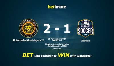 Universidad Guadalajara II vs Acatlán Pronostici, quote e consigli di scommessa 16/11/2024