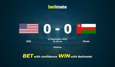 Pronostici, quote e consigli di scommessa USA vs Oman 13/09/2023