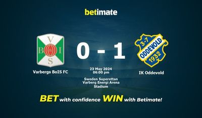 Varbergs BoIS FC vs IK Oddevold Pronostici, quote e consigli di scommessa 23/05/2024