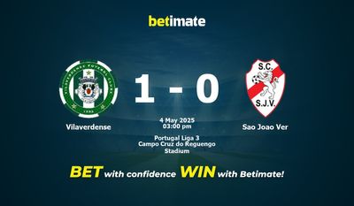 Vilaverdense vs Sao Joao Ver Pronostici, quote e consigli di scommessa 04/05/2025