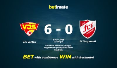 VJS Vantaa vs FC Vaajakoski Pronostici, quote e consigli di scommessa 03/05/2025