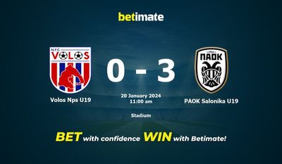 Volos Nps U19 vs PAOK Salonicco U19 Pronostici, quote e consigli di scommessa 20/01/2024