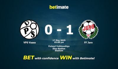 Pronostici, quote e consigli per le scommesse VPS Vaasa vs FF Jaro 17/05/2025