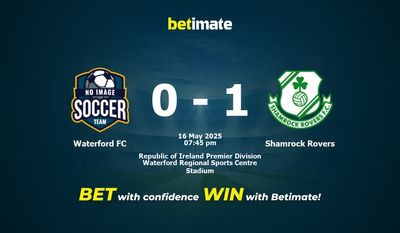 Pronostici, quote e consigli per le scommesse Waterford FC vs Shamrock Rovers 16/05/2025