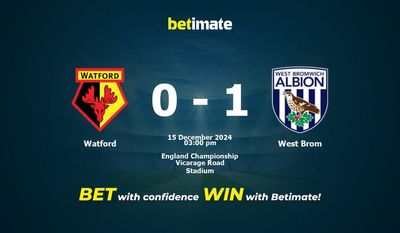 Pronostici, quote e suggerimenti per le scommesse Watford vs West Brom 15/12/2024
