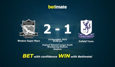 Pronostici, quote e suggerimenti per le scommesse Weston Super Mare vs Enfield Town 14/12/2024