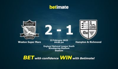 Pronostici, quote e suggerimenti per le scommesse Weston Super Mare vs Hampton & Richmond 22/02/2025