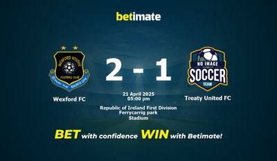 Pronostico, quote e consigli per le scommesse Wexford FC vs Treaty United FC 21/04/2025