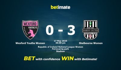 Pronostici, quote e consigli per le scommesse Wexford Youths Women vs Shelbourne Women 17/05/2025