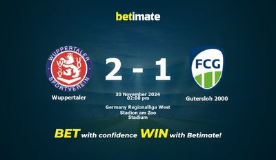 Wuppertaler vs Gutersloh 2000 Pronostici, quote e consigli di scommessa 30/11/2024