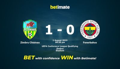 Zimbru Chisinau vs Fenerbahce Pronostico, quote e consigli sulle scommesse 08/01/2023