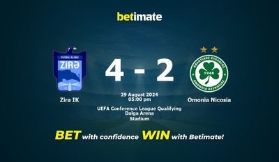 Zira IK vs Omonia Nicosia Pronostici, quote e consigli di scommessa 29/08/2024