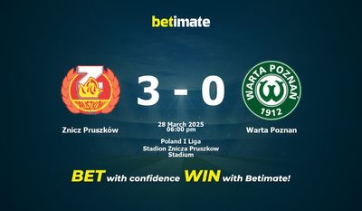 Znicz Pruszków vs Warta Poznan Pronostici, quote e consigli di scommessa 28/03/2025