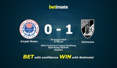 Zrinjski Mostar vs Guimaraes Pronostici, quote e consigli di scommessa 29/08/2024