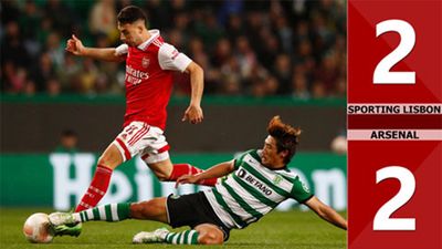 Sporting vs Arsenal -jalkapallon kohokohdat: intensiivinen edestakaisin, onnekas omamaali (Eurooppa-liiga)