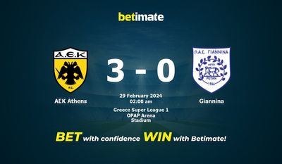 AEK アテネ vs ジャンニーナ 予測、オッズ、賭けのヒント 02/28/2024