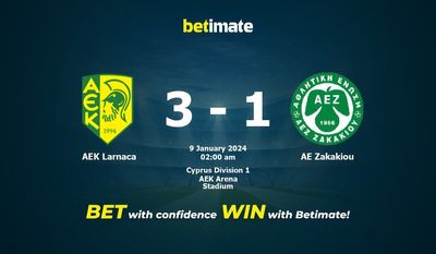 AEK ラルナカ vs AE ザカキウ 予測、オッズ、賭けのヒント 01/08/2024
