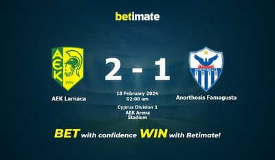AEK ラルナカ vs アノルトシス ファマグスタ 予測、オッズ、賭けのヒント 02/17/2024