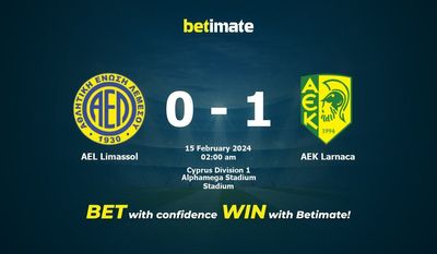 AEL リマソル vs AEK ラルナカ 予測、オッズ、賭けのヒント 02/14/2024