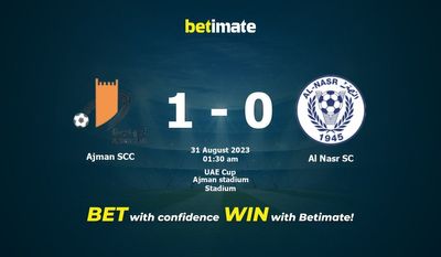 アジュマーンSCC vs アル・ナスルSC 予測、オッズ、賭けのヒント 08/30/2023