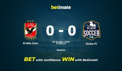 アル・アハリ・カイロ vs シンバFC 予測、オッズ、賭けのヒント 10/24/2023
