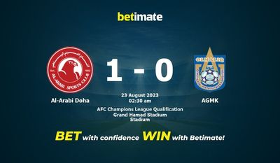 アルアラビ・ドーハ vs AGMK 予測、オッズ、賭けのヒント 08/22/2023