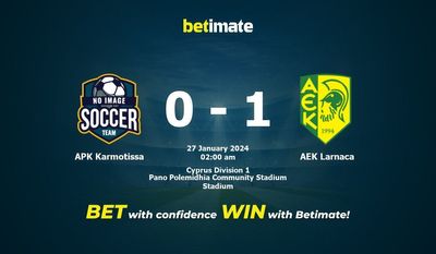 APK Karmotissa vs AEK Larnaca 予測、オッズ、賭けのヒント 01/26/2024