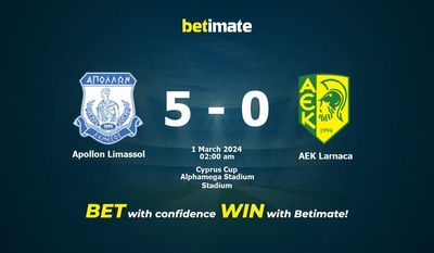 アポロン・リマソル vs AEK ラルナカ 予測、オッズ、賭けのヒント 02/29/2024