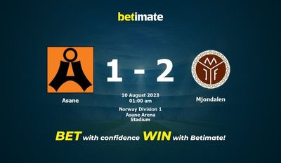 Asane vs Mjondalen 予測、オッズ、賭けのヒント 08/09/2023