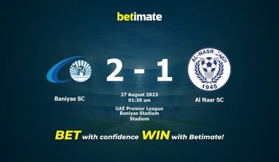 バニヤスSC vs アル・ナスルSC 予測、オッズ、賭けのヒント 08/26/2023