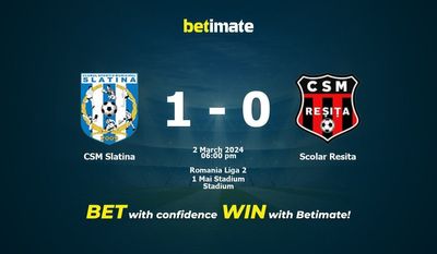 CSM Slatina vs Scolar Resita 予測、オッズ、賭けのヒント 03/02/2024