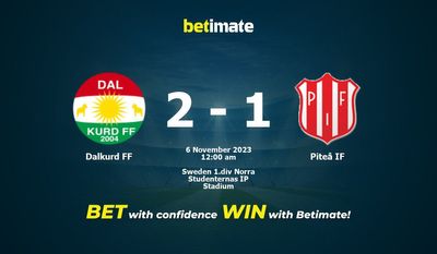 Dalkurd FF vs Piteå IF 予測、オッズ、賭けのヒント 11/05/2023