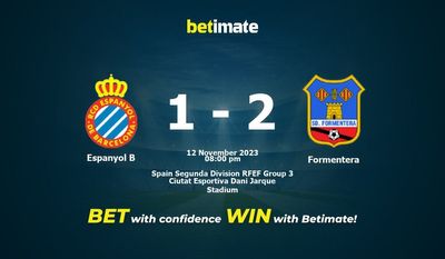 エスパニョールB vs フォルメンテーラ 予測、オッズ、賭けのヒント 11/12/2023