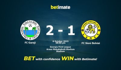 FC Gareji vs FC Sioni Bolnisi 予測、オッズ、賭けのヒント 10/06/2023