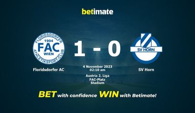 フロリズドルファーAC vs SVホーンの予測、オッズ、賭けのヒント 11/03/2023