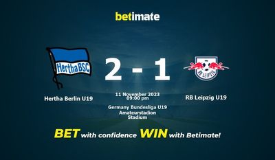 ヘルタ・ベルリン U19 vs RB ライプツィヒ U19 予測、オッズ、賭けのヒント 11/11/2023