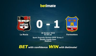 ラ・ヌシア vs フォルメンテーラ 予測、オッズ、賭けのヒント 10/25/2023