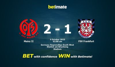 マインツ II vs FSV フランクフルト 予測、オッズ、賭けのヒント 10/03/2023