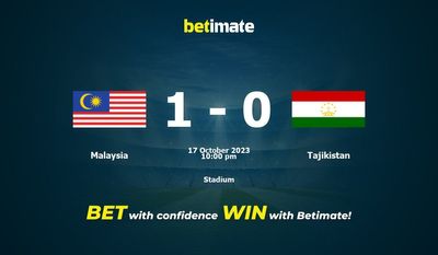 マレーシア対タジキスタンの予測、オッズ、賭けのヒント 10/17/2023