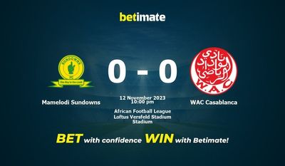 マメロディ・サンダウンズ vs WAC カサブランカ 予測、オッズ、賭けのヒント 11/12/2023