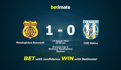 Metaloglobus Bucuresti vs CSM Slatina 予測、オッズ、賭けのヒント 08/19/2023