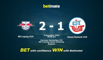 RB ライプツィヒ U19 vs ハンザ・ロストック U19 予測、オッズ、賭けのヒント 11/04/2023