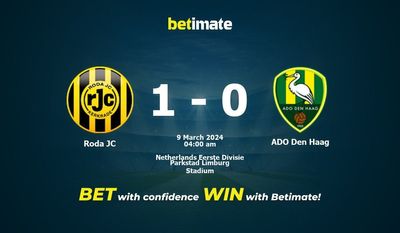 Roda JC vs ADO Den Haag 予測、オッズ、賭けのヒント 03/08/2024