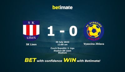 SK Lisen vs Vysocina Jihlava 予測、オッズ、賭けのヒント 07/29/2023