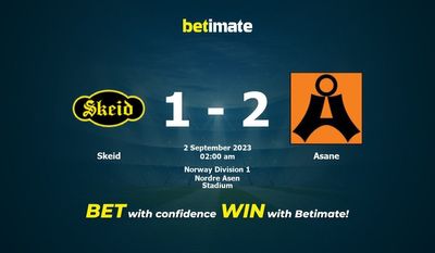 Skeid vs Asane 予測、オッズ、賭けのヒント 09/01/2023