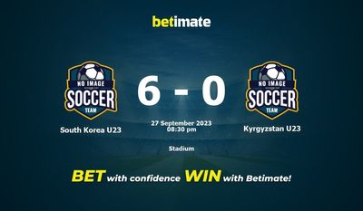 韓国 U23 vs キルギス U23 予測、オッズ、賭けのヒント 09/27/2023