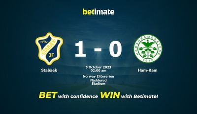 Stabaek vs Ham-Kam 予測、オッズ、賭けのヒント 10/04/2023
