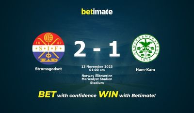 Stromsgodset vs Ham-Kam 予測、オッズ、賭けのヒント 11/12/2023