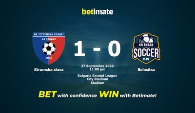 Strumska slava vs Belasitsa 予測、オッズ、賭けのヒント 09/27/2023