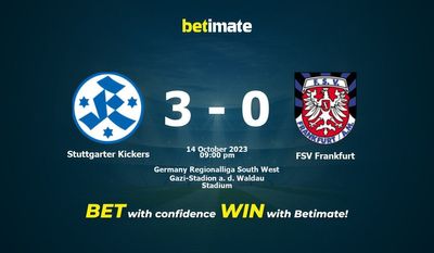 シュトゥットガルター キッカーズ vs FSV フランクフルト 予測、オッズ、賭けのヒント 10/14/2023